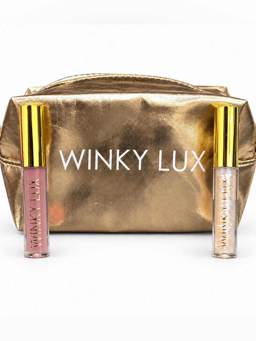 WINKY LUX Very There Lip Oil Mini Duo in Muse & Birthday Cake 1.5ml X2 w/Pouch